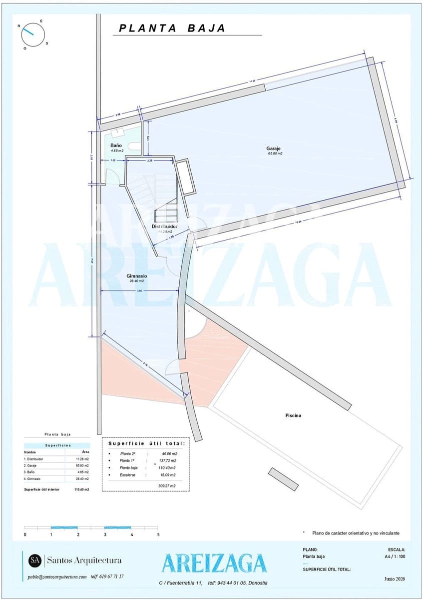 4 soveværelse Byhus til salg i Donostia-San Sebastian med swimmingpool garage - € 1.950.000 (Ref: 10154449)