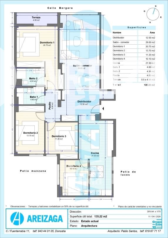 4 chambre Appartement à vendre à Donostia-San Sebastian - 1 450 000 € (Ref: 8208239)