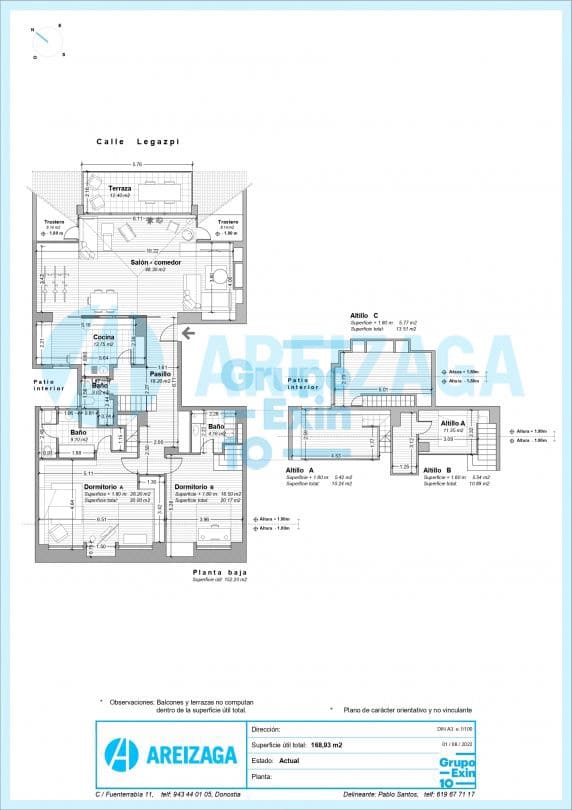 3 soveværelse Penthouse til salg i Donostia-San Sebastian - € 2.200.000 (Ref: 8278491)