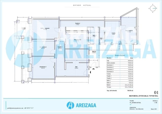 4 sypialnia Mieszkanie na sprzedaż w Donostia-San Sebastián - 895 000 € (Ref: 8813526)