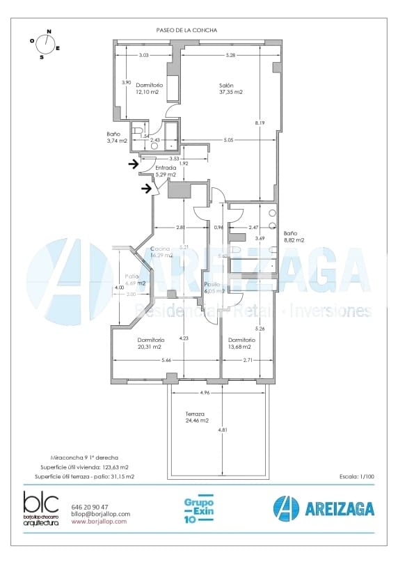 3 soveværelse Lejlighed til salg i Donostia-San Sebastian - € 1.550.000 (Ref: 8969567)