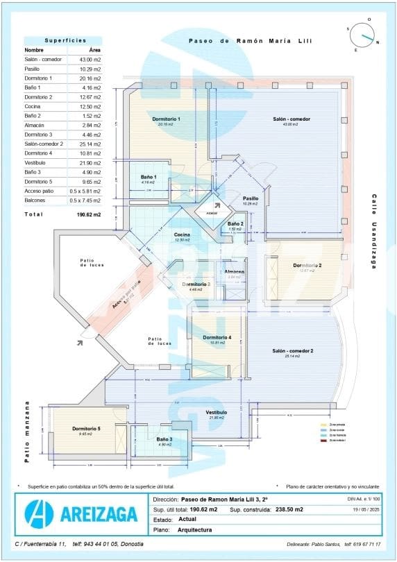 6 soveværelse Lejlighed til salg i Donostia-San Sebastian - € 2.375.000 (Ref: 9035637)