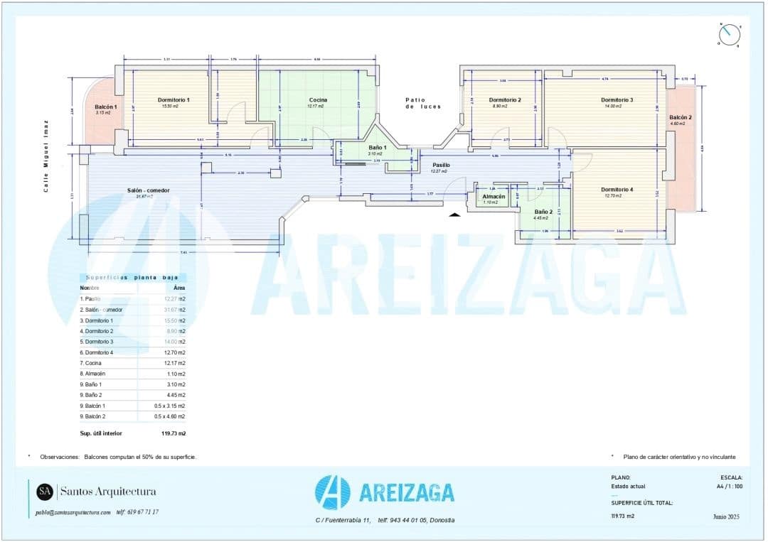 4 soveværelse Lejlighed til salg i Donostia-San Sebastian - € 985.000 (Ref: 9036078)