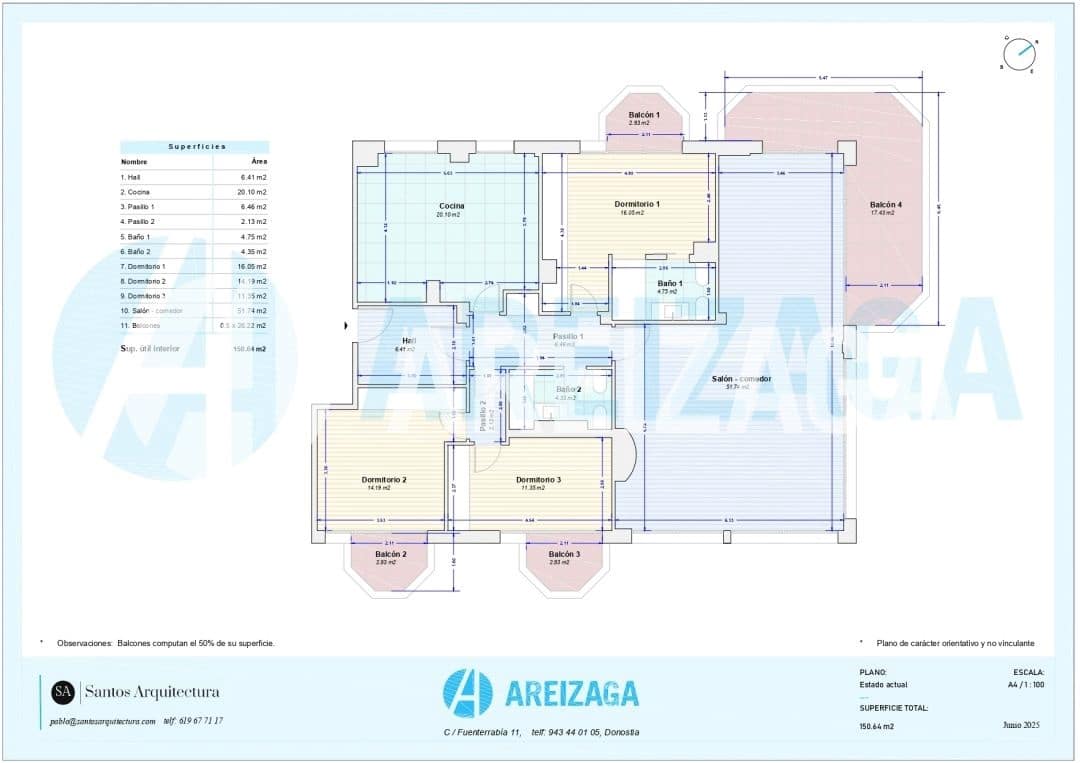 3 soveværelse Lejlighed til salg i Donostia-San Sebastian med swimmingpool - € 3.400.000 (Ref: 9105828)