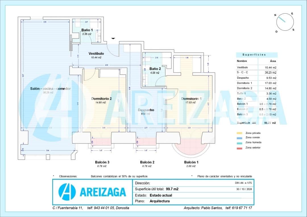 3 sypialnia Mieszkanie na sprzedaż w Donostia-San Sebastian - 1 600 000 € (Ref: 9186533)