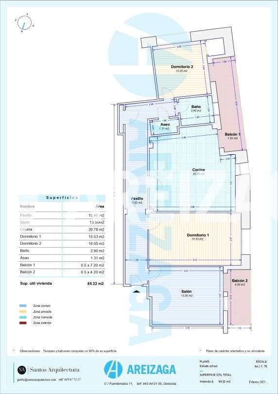 3 sypialnia Mieszkanie na sprzedaż w Donostia-San Sebastian - 610 000 € (Ref: 9205660)