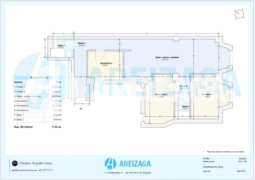 3 soveværelse Lejlighed til salg i Donostia-San Sebastian - € 595.000 (Ref: 9261873)