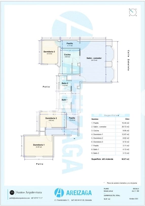 3 soveværelse Lejlighed til salg i Donostia-San Sebastian - € 750.000 (Ref: 9332646)