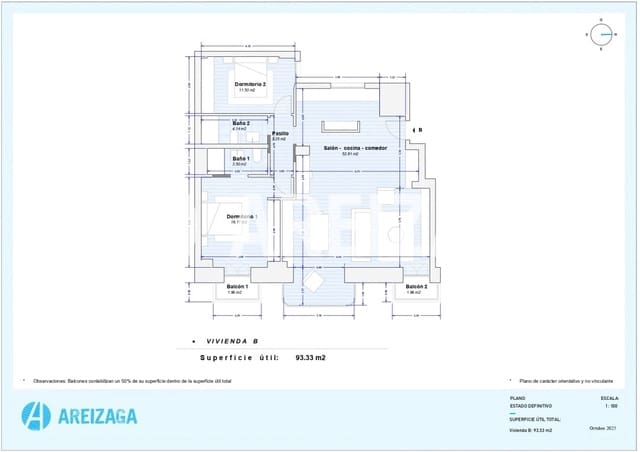 2 sovrum Lägenhet till salu i Donostia-San Sebastián - 1 395 000 € (Ref: 9354237)