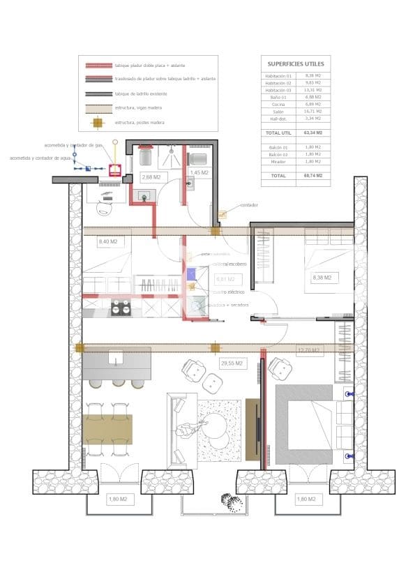 3 slaapkamer Flat te koop in Donostia-San Sebastian - € 795.000 (Ref: 9363355)