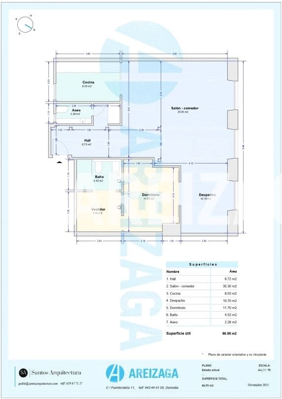 1 sovrum Lägenhet till salu i Donostia-San Sebastian - 675 000 € (Ref: 9395341)