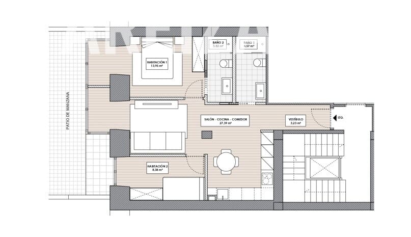 2 quarto Apartamento para venda em Donostia-San Sebastian - 650 000 € (Ref: 9400066)