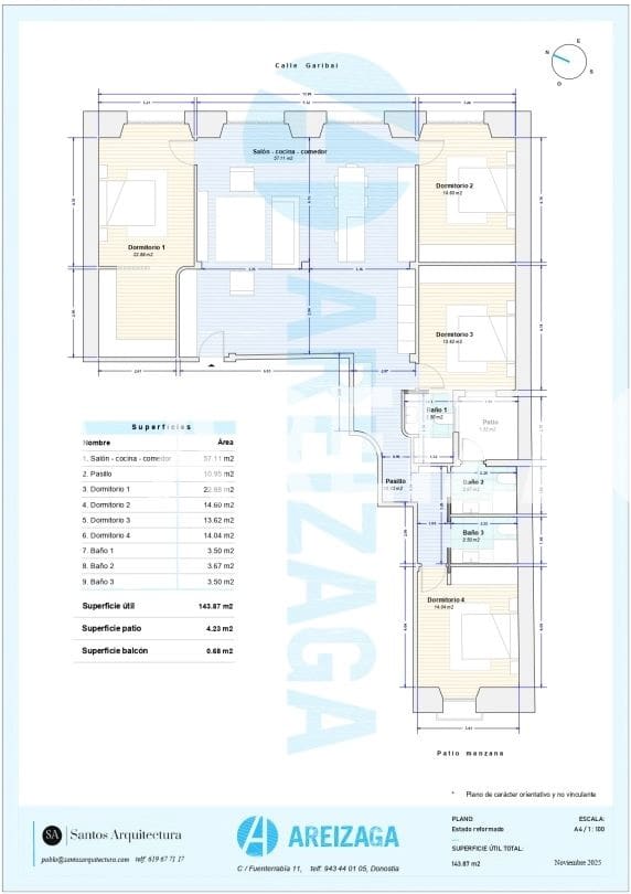 4 sovrum Lägenhet till salu i Donostia-San Sebastian - 1 050 000 € (Ref: 9422474)