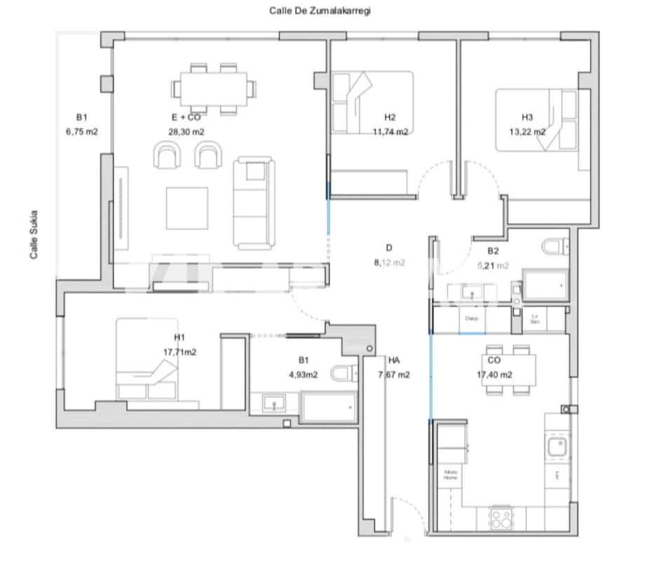 3 bedroom Flat for sale in Donostia-San Sebastian - € 1,135,000 (Ref: 9444904)