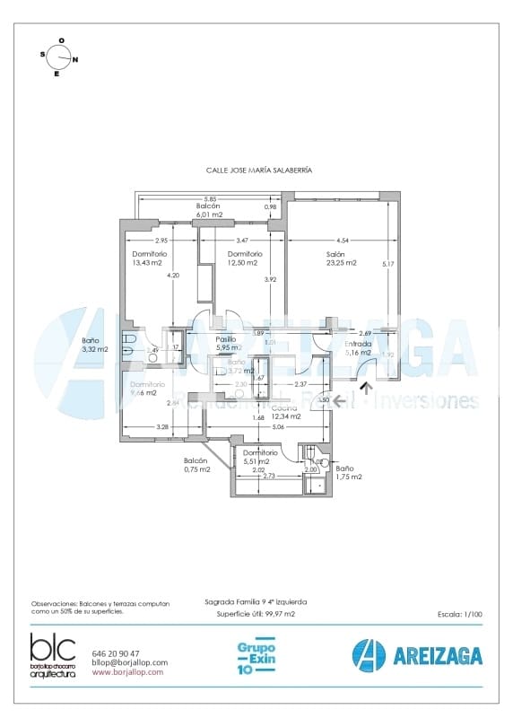 4 camera da letto Appartamento in vendita in Donostia-San Sebastian - 795.000 € (Rif: 9573670)