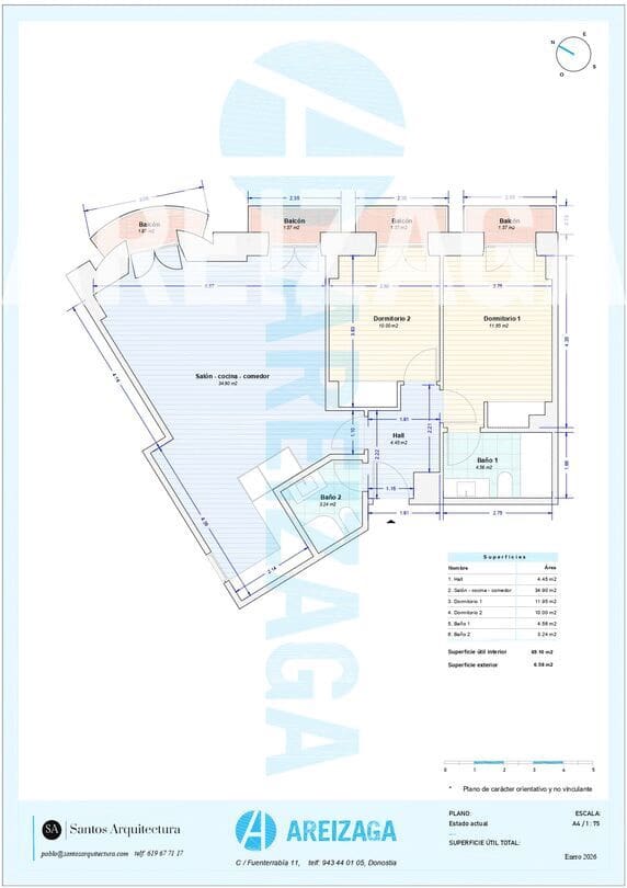 2 bedroom Flat for sale in Donostia-San Sebastian - € 800,000 (Ref: 9679352)