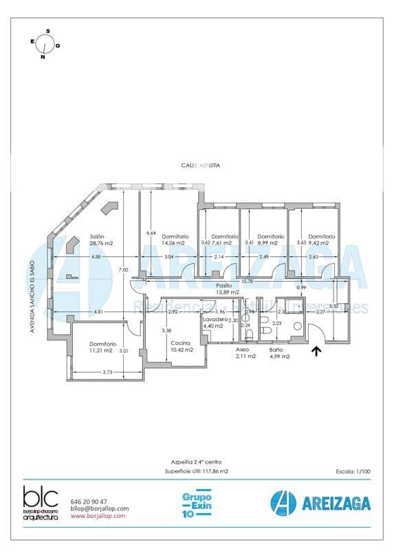 5 soverom Leilighet til salgs i Donostia-San Sebastian - € 880 000 (Ref: 9725006)