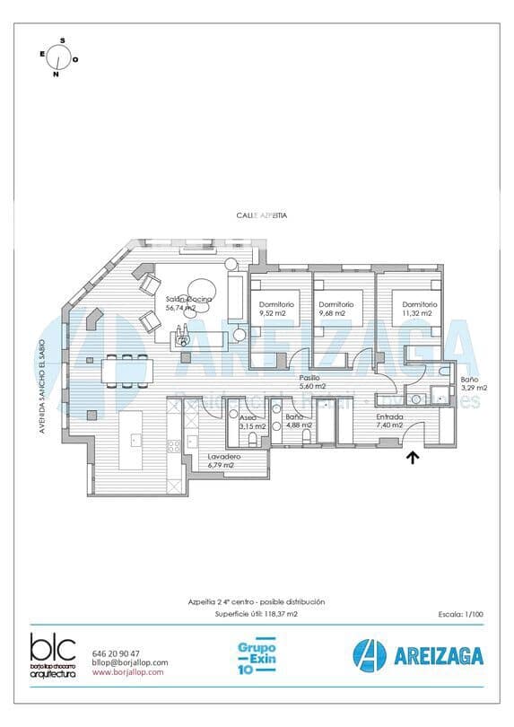 5 soverom Leilighet til salgs i Donostia-San Sebastian - € 880 000 (Ref: 9725006)