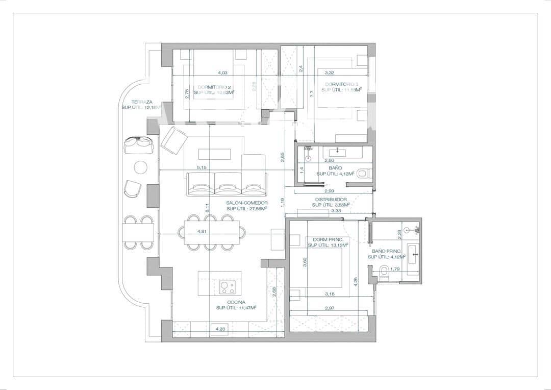 3 sypialnia Mieszkanie na sprzedaż w Donostia-San Sebastian - 975 000 € (Ref: 9798486)