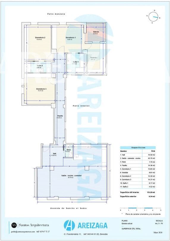 3 bedroom Flat for sale in Donostia-San Sebastian - € 1,110,000 (Ref: 9815121)
