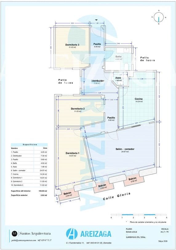 3 soverom Leilighet til salgs i Donostia-San Sebastian - € 740 000 (Ref: 9833093)