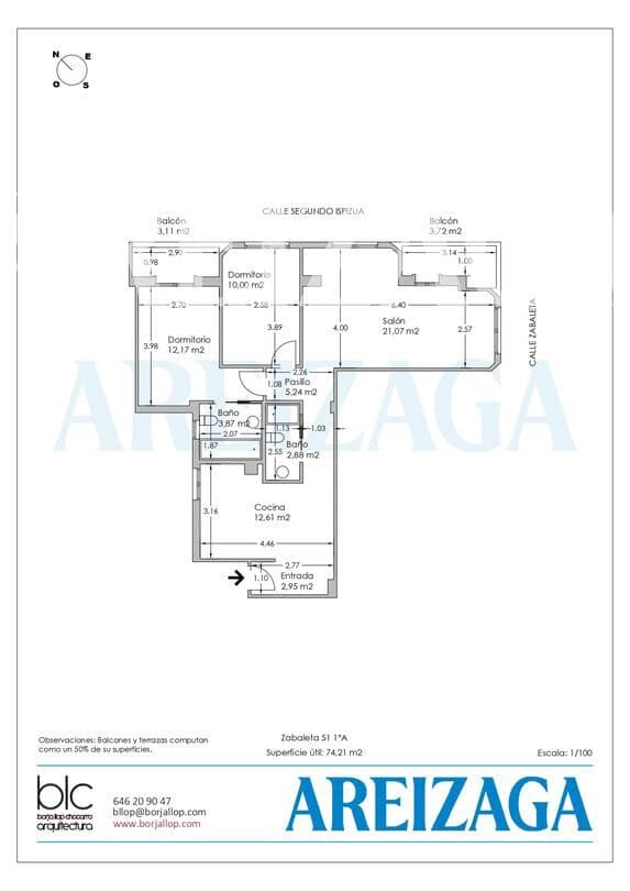 2 bedroom Flat for sale in Donostia-San Sebastian - € 725,000 (Ref: 9854520)
