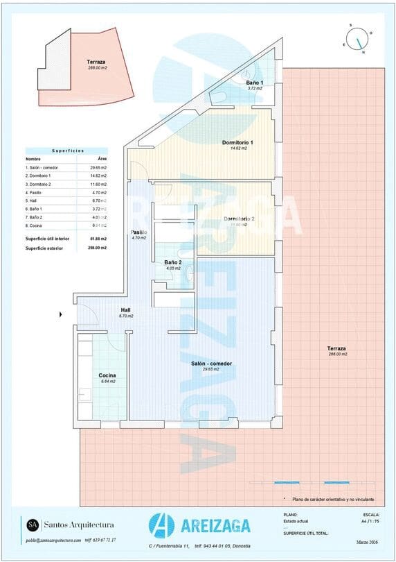2 sypialnia Mieszkanie na sprzedaż w Donostia-San Sebastian - 775 000 € (Ref: 9875510)