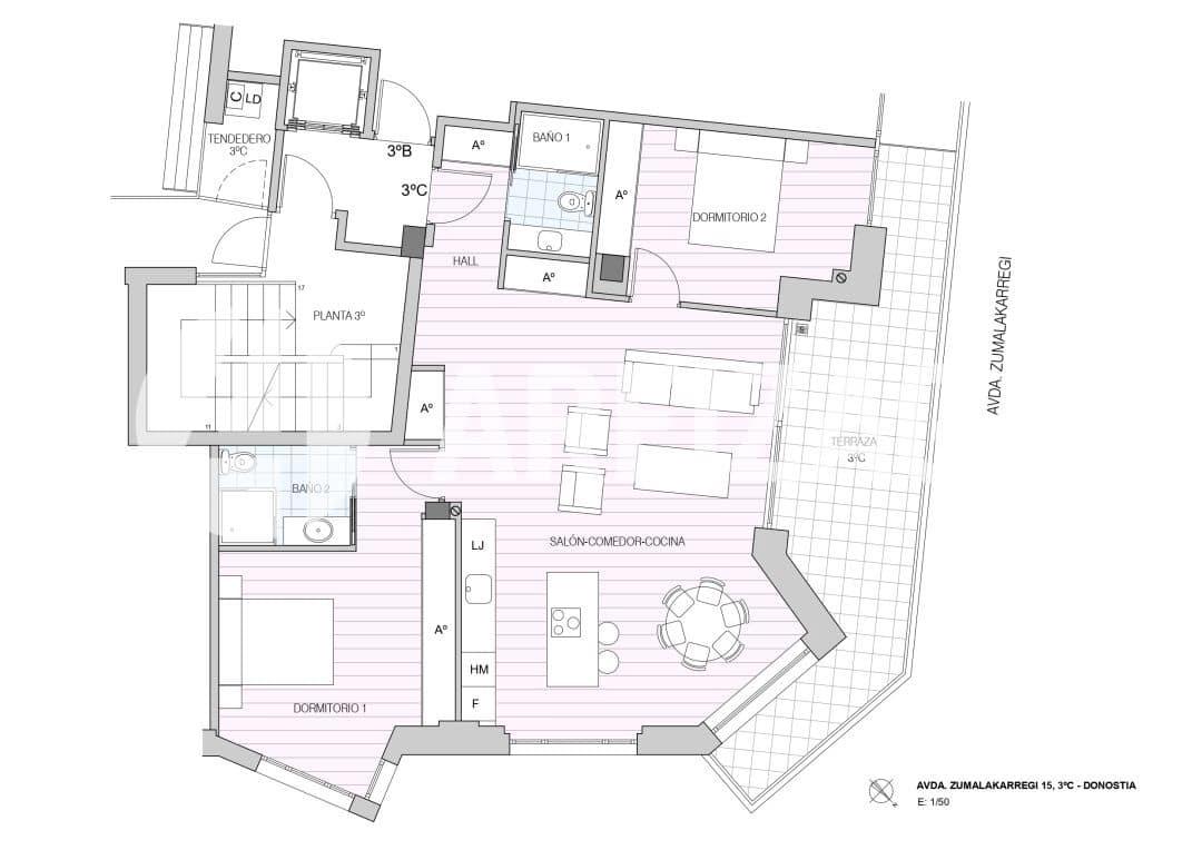 2 bedroom Flat for sale in Donostia-San Sebastian - € 1,450,000 (Ref: 9981556)