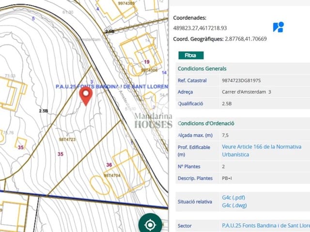 Terrain à Bâtir à vendre à Canyelles, Lloret de Mar - 130 000 € (Ref: 10119026)