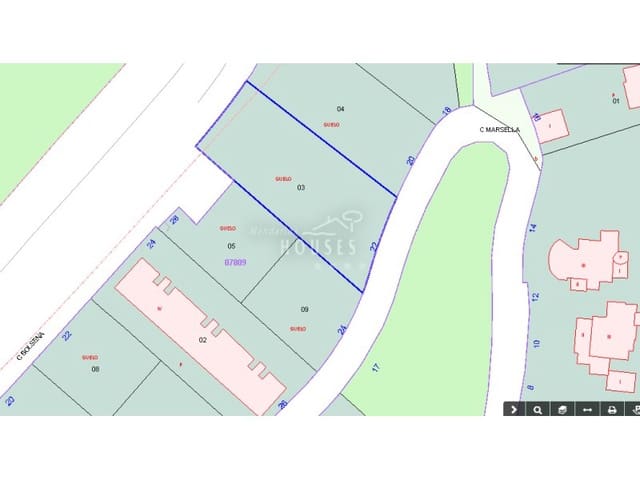 Byggetomt til salgs i Canyelles, Lloret de Mar - € 47 000 (Ref: 3419839)