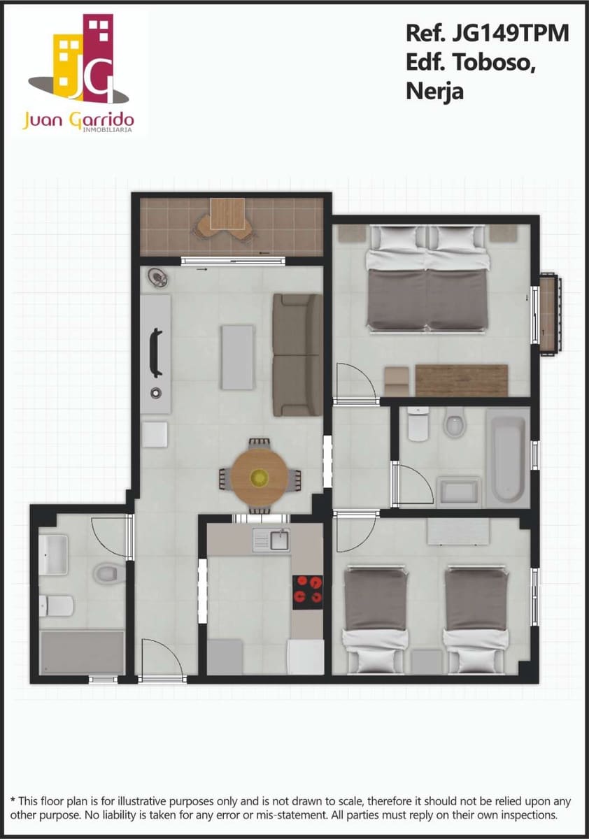 2 sypialnia Apartament przy plaży na sprzedaż w Nerja - 299 000 € (Ref: 8699399)