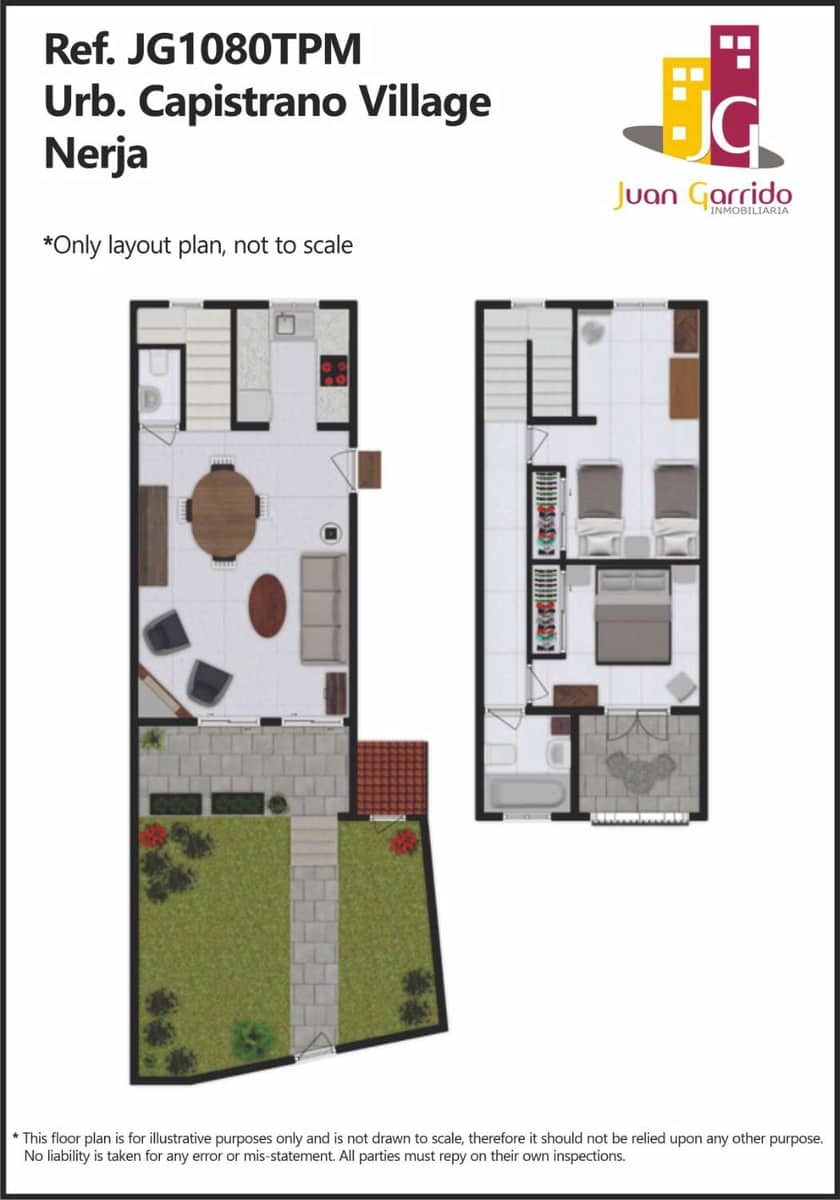 2 soveværelse Semi-Rækkehus til salg i Nerja med swimmingpool - € 325.000 (Ref: 9193509)