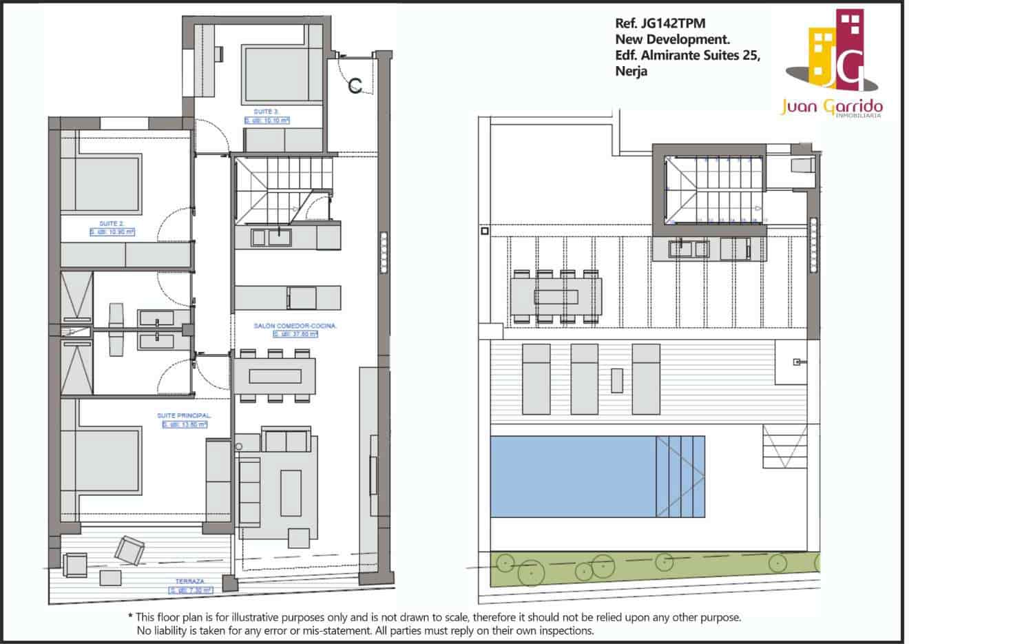 3 sovrum Strandlägenhet till salu i Nerja med pool garage - 945 000 € (Ref: 9643714)