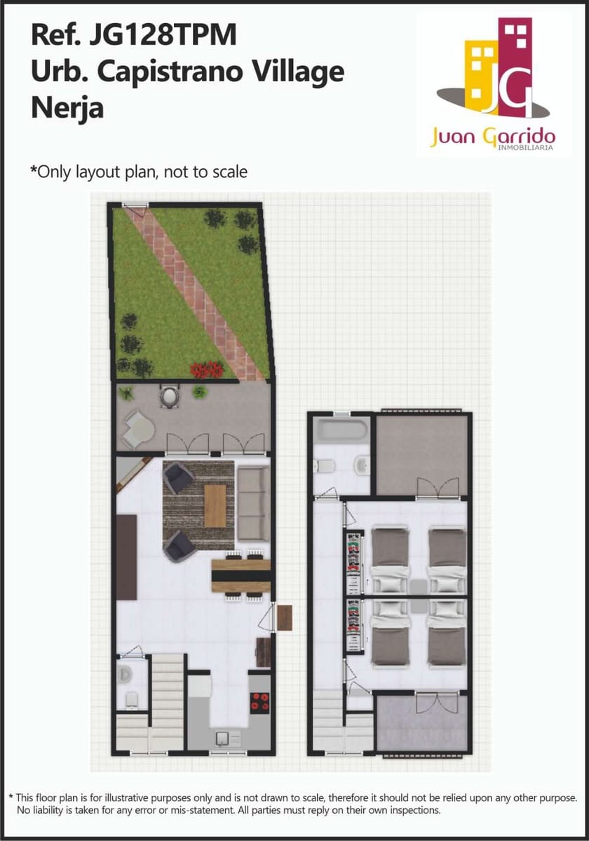 2 chambre Villa/Maison Semi-Mitoyenne à vendre à Nerja avec piscine - 425 000 € (Ref: 9783576)