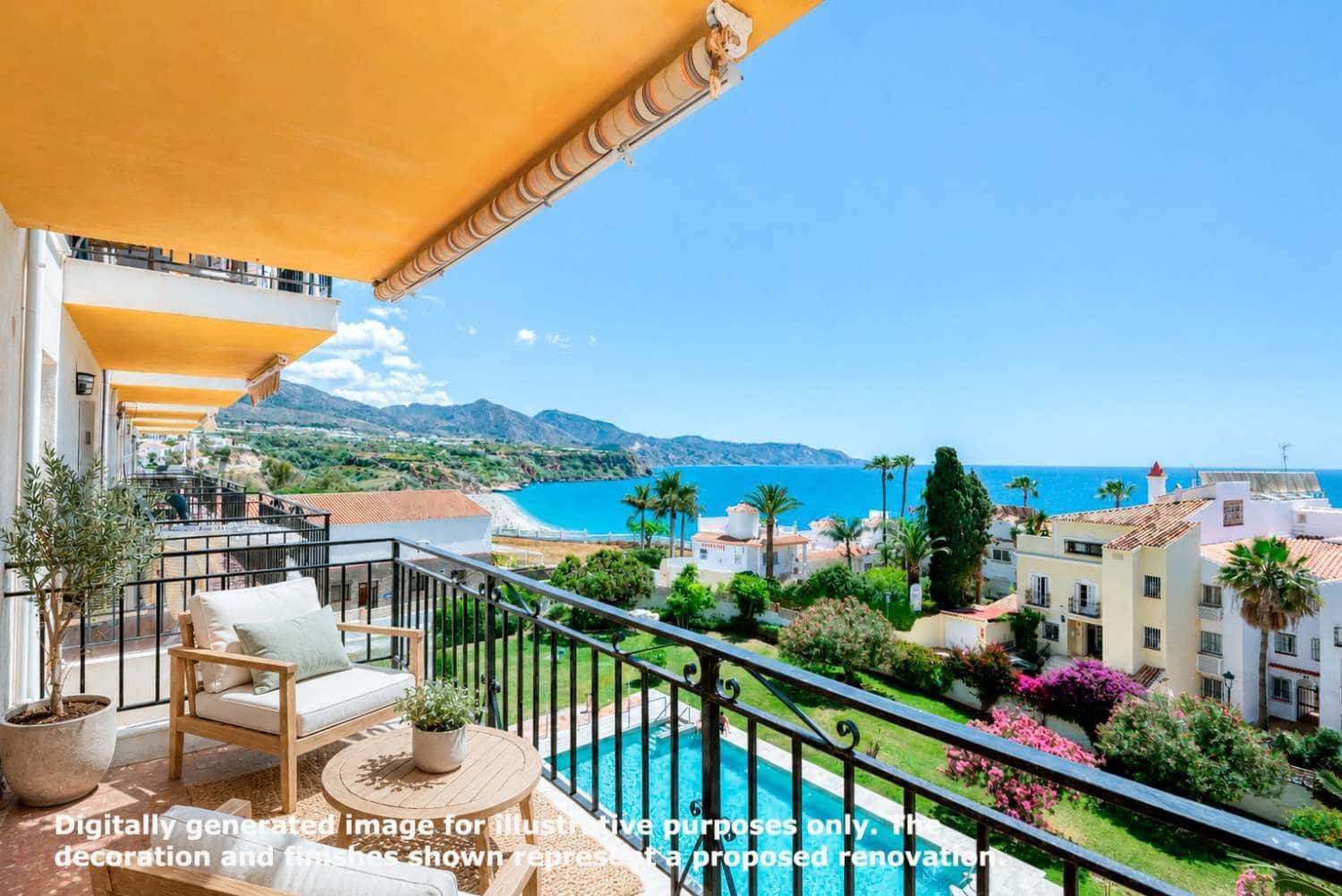 2 bedroom Beach Apartment for sale in Nerja with pool - € 475,000 (Ref: 9833205)