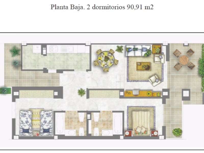 2 quarto Apartamento para venda em Vera com garagem - 285 000 € (Ref: 10044984)
