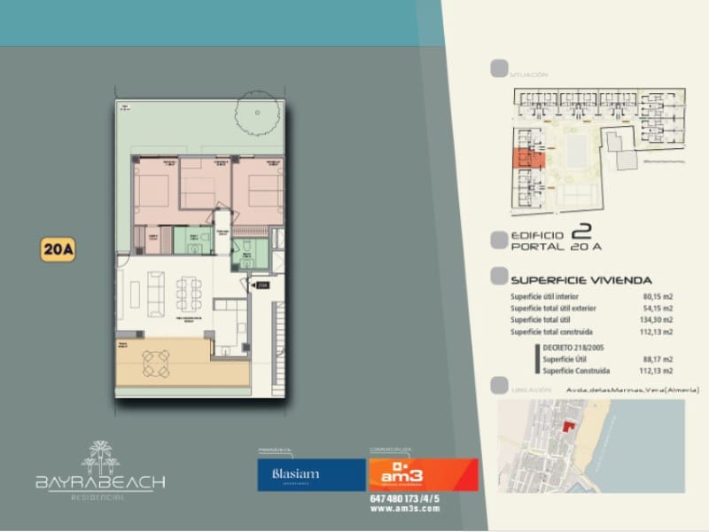Strandlejlighed til salg i Vera - € 426.600 (Ref: 8122780)