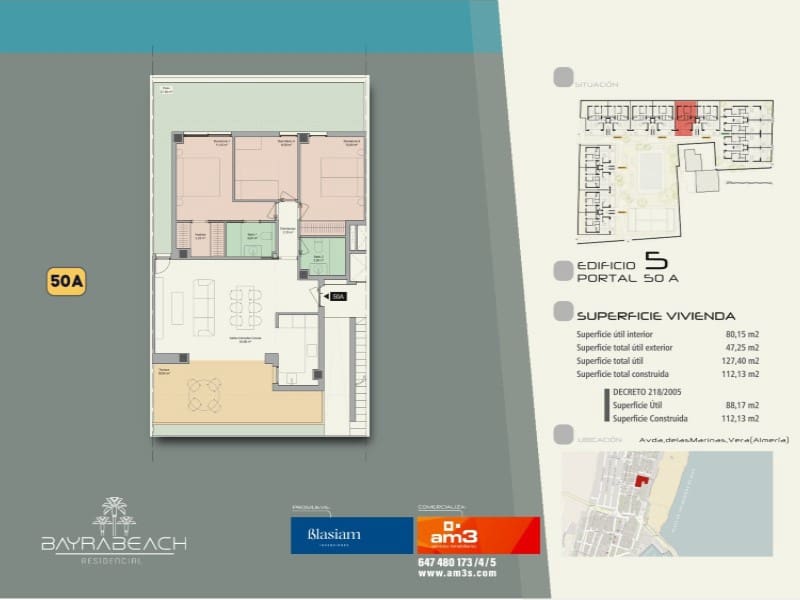 Strandlejlighed til salg i Vera - € 426.600 (Ref: 8122780)