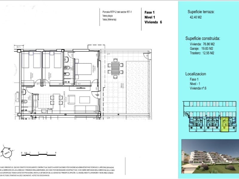 Apartment for sale in Vera with garage - € 261,000 (Ref: 8665740)