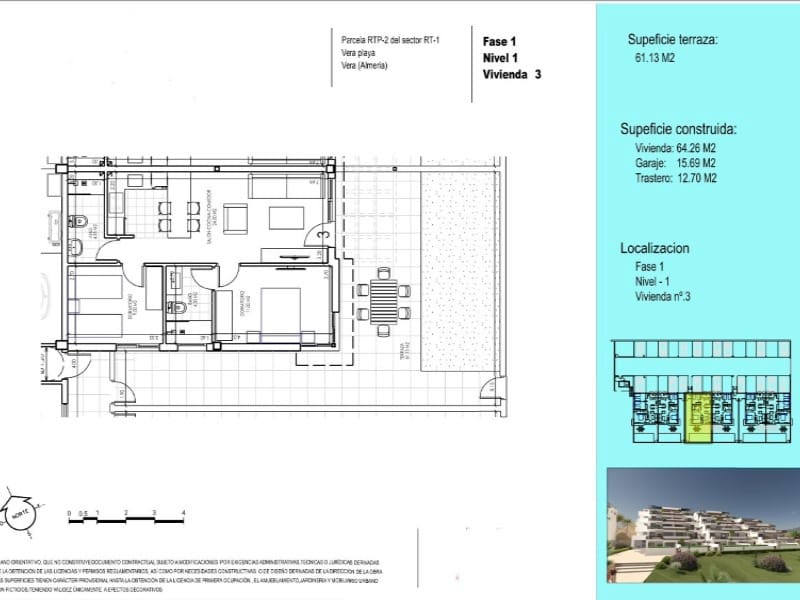 Apartment for sale in Vera with garage - € 261,000 (Ref: 8665740)