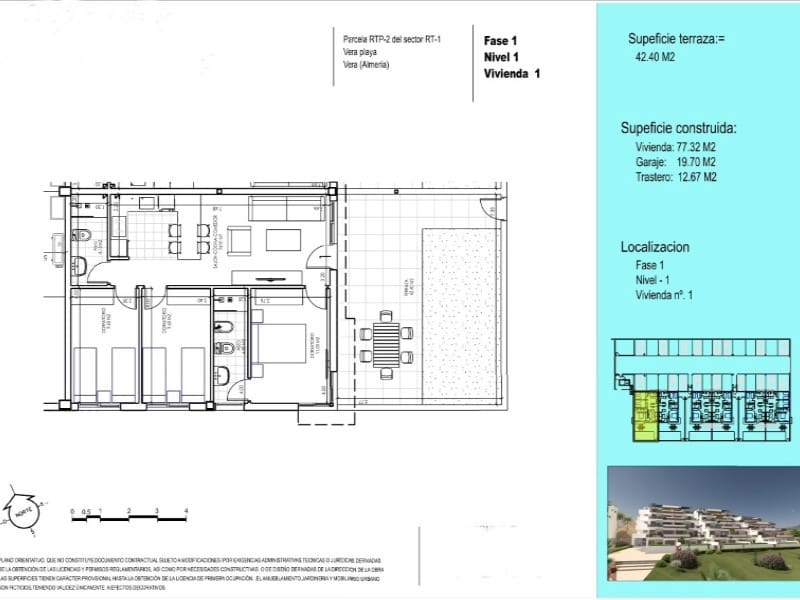 Apartment for sale in Vera with garage - € 261,000 (Ref: 8665740)