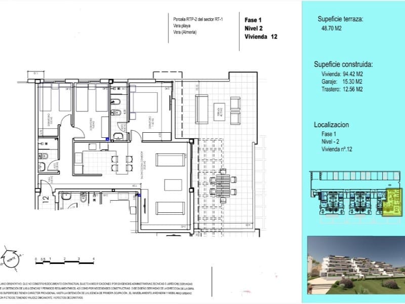 Apartment for sale in Vera with garage - € 261,000 (Ref: 8665740)
