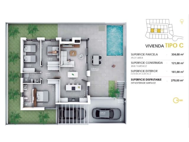 Huvila myytävänä paikassa Vera - 398 000 € (Ref: 8944292)