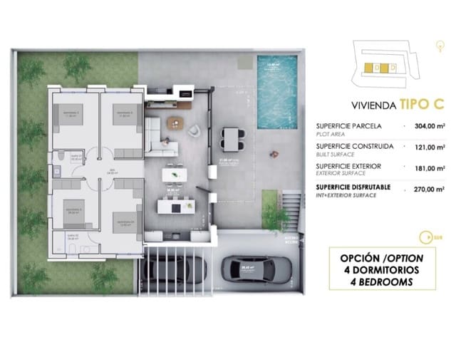 Huvila myytävänä paikassa Vera - 398 000 € (Ref: 8944292)