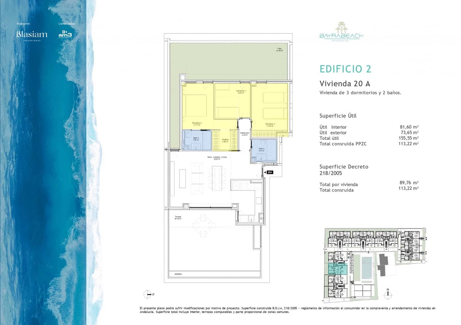 3 makuuhuone Huoneisto myytävänä paikassa Vera mukana 
autotalli - 430 000 € (Ref: 9440753)