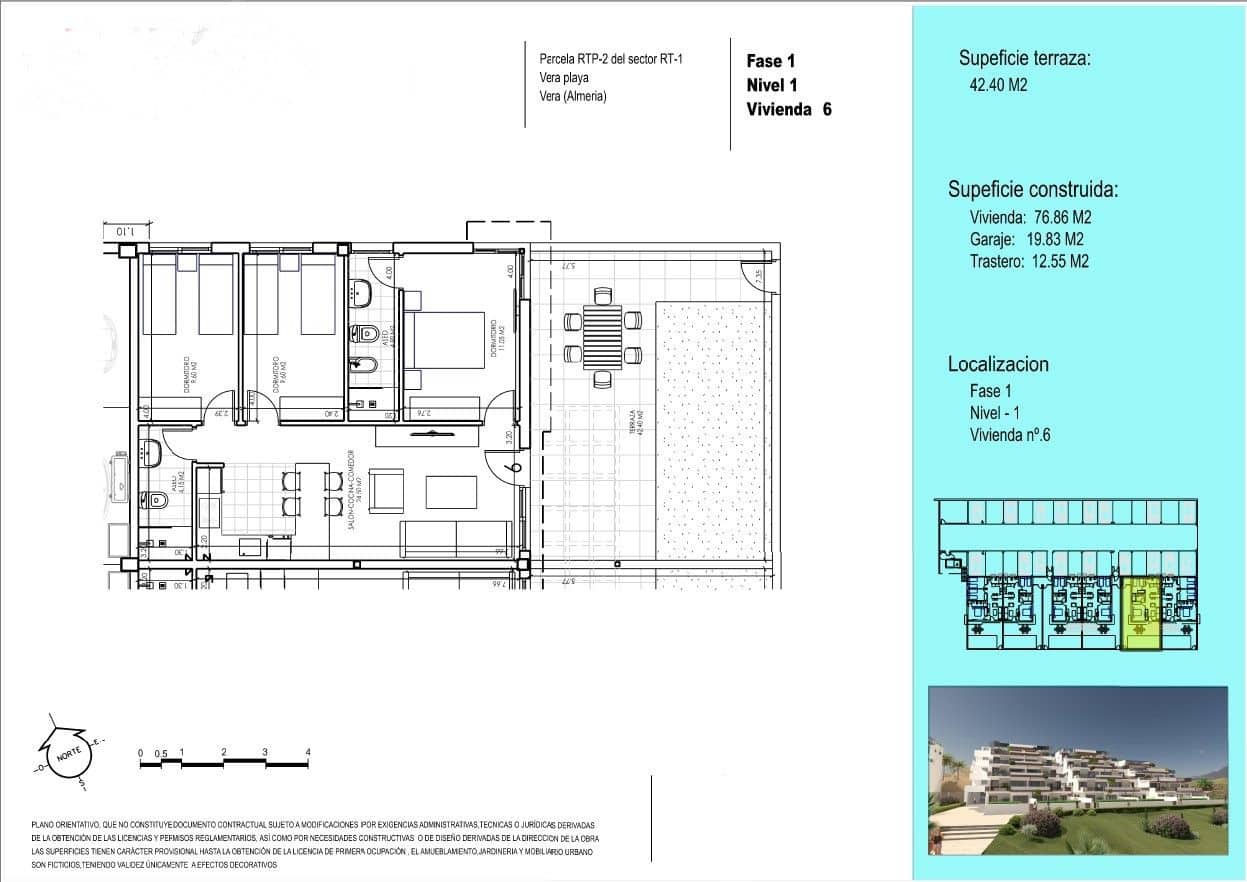 Apartment zu verkaufen in Vera mit Garage - 261.000 € (Ref: 9440763)