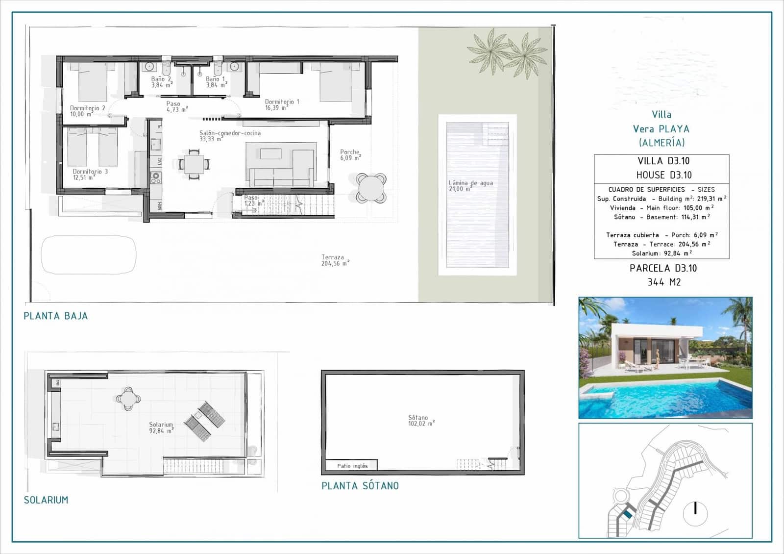 Villa/Maison à vendre à Puerto del Rey avec garage - 465 000 € (Ref: 9440785)