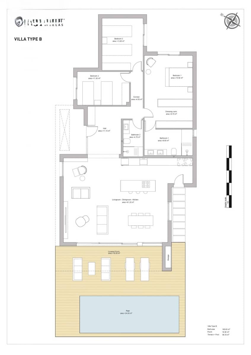 3 soveværelse Villa til salg i Vera med swimmingpool garage - € 585.000 (Ref: 9440791)