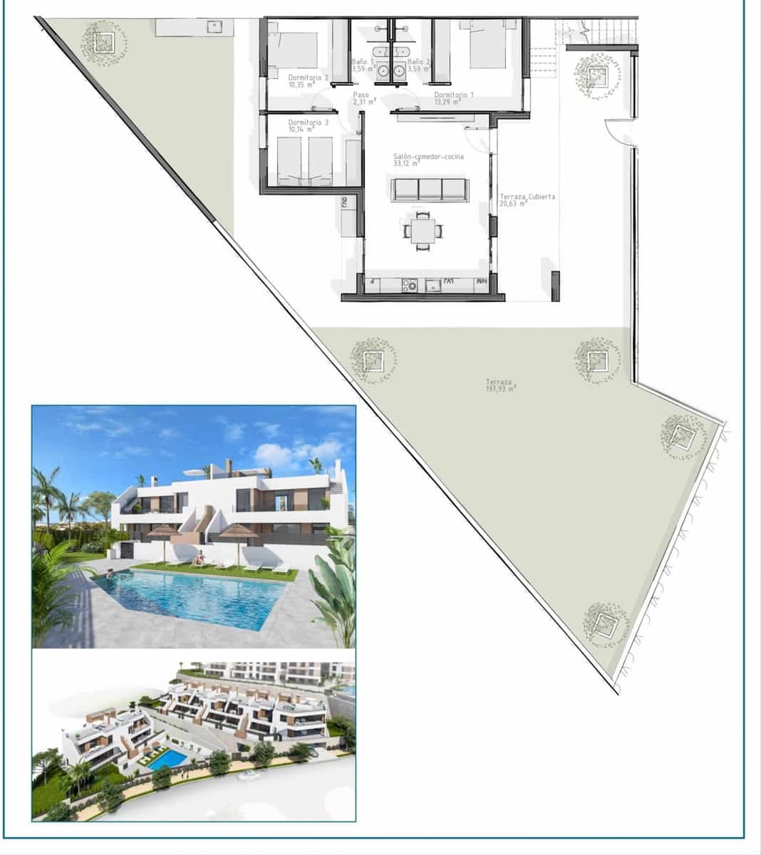 Bungalow til salgs i Vera - € 268 500 (Ref: 9440801)