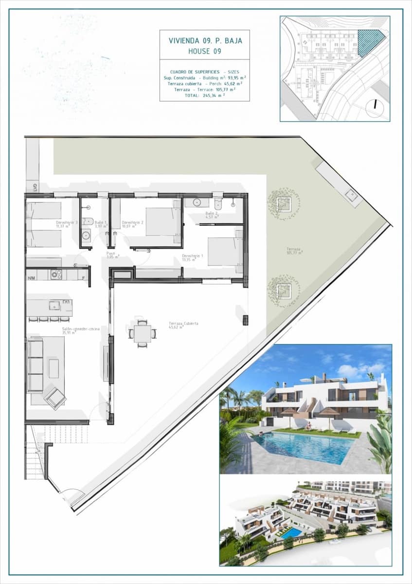 Bungalow til salgs i Vera - € 268 500 (Ref: 9440801)